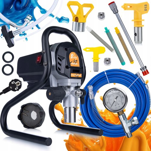 Rosfix SET AGREGAT ZA BARVANJE ECOFLOW 1200 &ndash; 1,7 L/MIN, 1200 W, 2000 PSI | &Scaron;OBA 513, 3X FILTER, LANCA 30 CM, (5000036436) Cene
