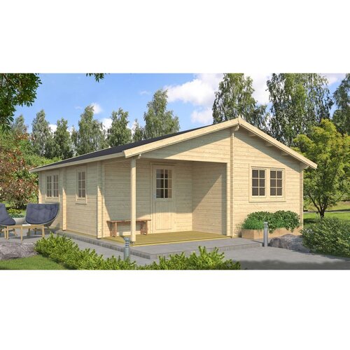 Male kuće Drvena kuća ARLANZON B 626 &times; 740 cm sa &scaron;indrom Cijene