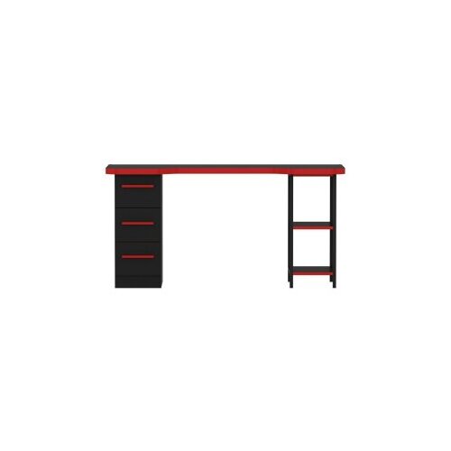 Hanah home Gaming sto Phoenix 7, 150x78x60 cm, Crveno-crni Slike