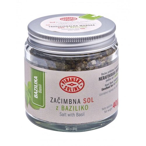 SOLINE Pridelava soli d.o.o. začimbna sol bazilika 40 g Cene
