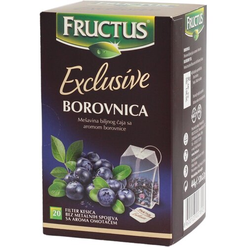 Fructus čaj borovnica exclusive 44g Cene