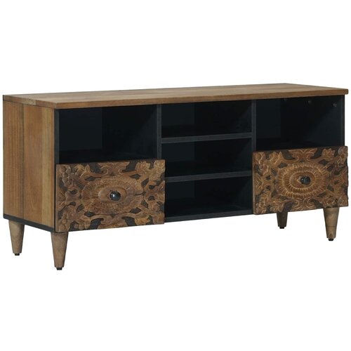  ormar s ladicama Smeđa 100 x 33,5 x 46 cm Čvrsto drvo manga Cijene