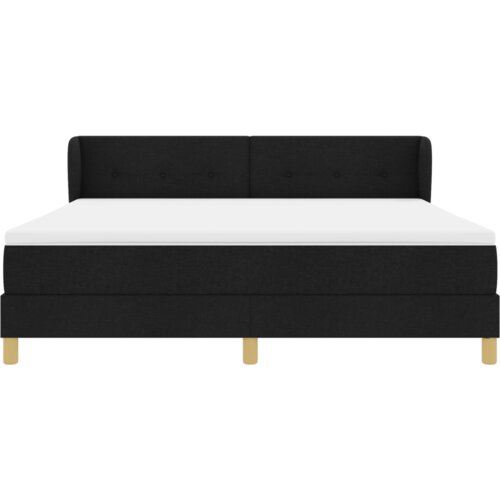 Box Spring Krevet s Madracem Crni 180x200 cm Tkanina Slike