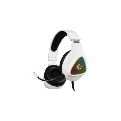  Slu&amp;scaron;alice sa mikrofonom gaming RAMPAGE M7 MONCHER white RGB LED USB 7.1 Slike