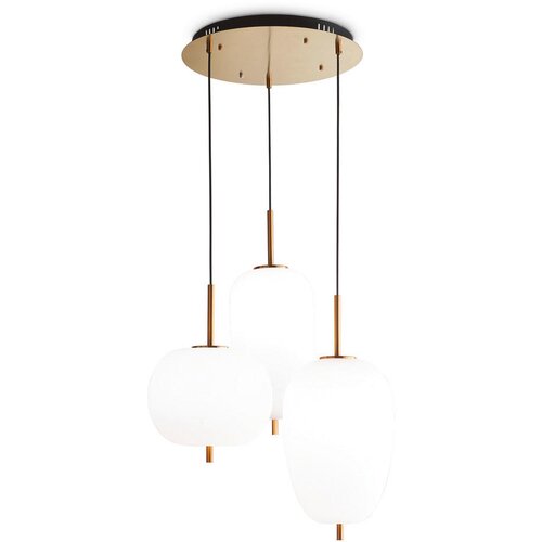 Lesnina XXXL Ideal Lux - LED luster na sajli UMILE LED/55W/230V prečnik 63 cm CRI 90 mesing/bela Cene