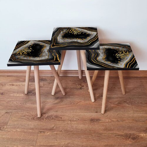 Hanah home set stolića za kafu 3Shp76, 3 dijela, &scaron;areni Cijene
