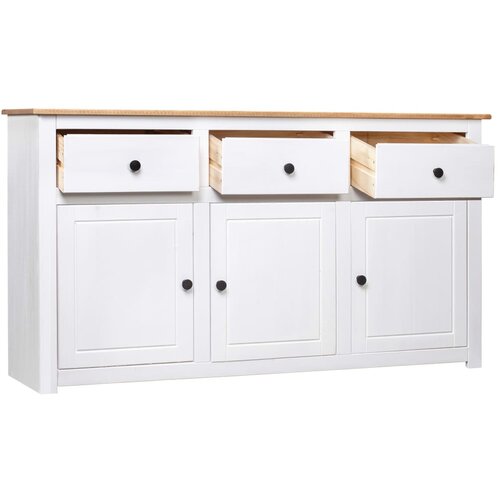  Komoda od borovine bijela 135 x 40 x 80 cm asortiman Panama Slike