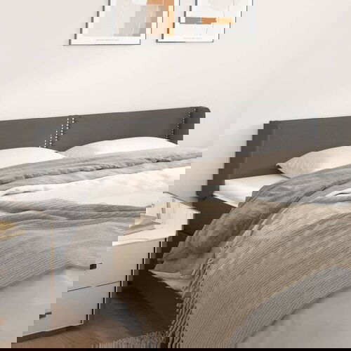 vidaXL Uzglavlje s ušima sivi 203x16x78/88 cm od umjetne kože Cijene