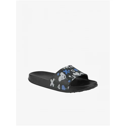 Coqui Black Kids Patterned Slippers Tora - Boys