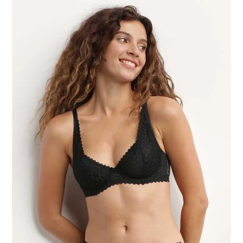 DIM DAILY DENTELLE UNDERWIRE BRA - Women's Lace Bra - Black