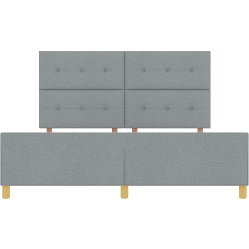  Krevet na okviru Svjetlosiva 180x200 cm Tkanina Slike