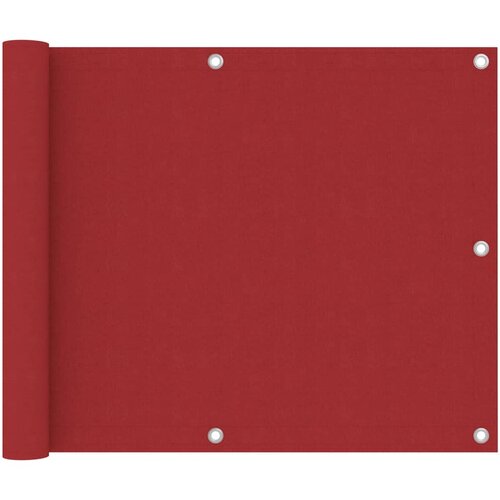 vidaXL balkonski zastor crveni 75 x 400 cm od tkanine Oxford Cijene
