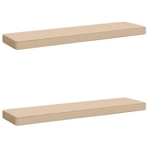  Jastučići za klupe - 2 dijela VUGHT 2 pcs 100% poliester Krem - Krem (melange) 110 x 30 cm 2 Cijene