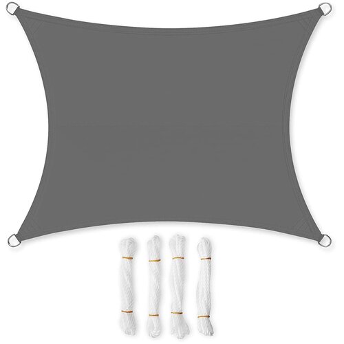 Songmics Sončna senčnica jadro 200x300 cm siva, (5000248283) Slike