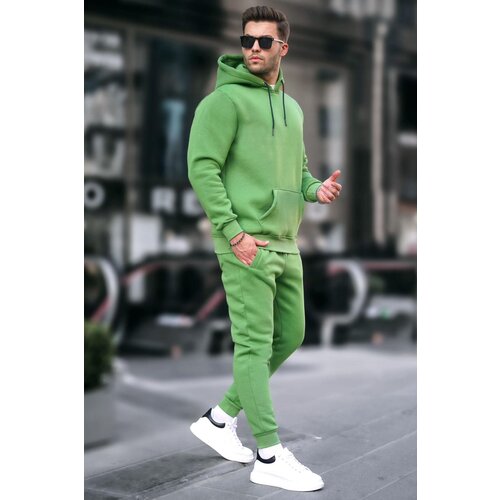 Madmext Green Hooded Basic Tracksuit 5905 Slike