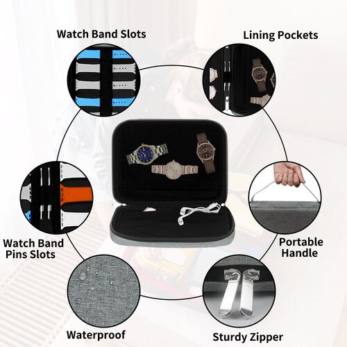 INF 20 watch band organizer škatla za shranjevanje pasov za ure, (21540974) Cene