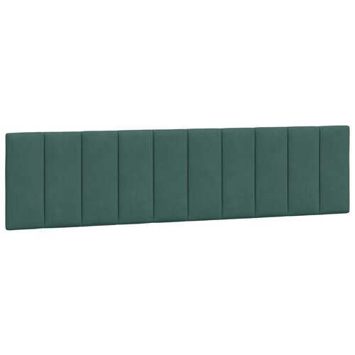 VidaXL Vzglavna stranica temno zelena 200 cm žamet, (21059197) Slike