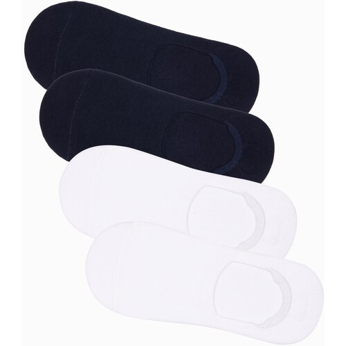 Ombre Men's foot socks 4-pack - white and navy OM-SOSS Cijene