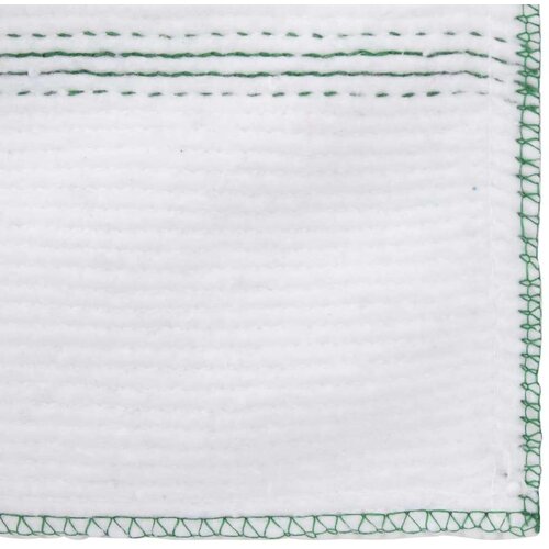 VidaXL Krpe za pod 50 kom bijele sa zelenim prugama 50 x 60 cm Slike