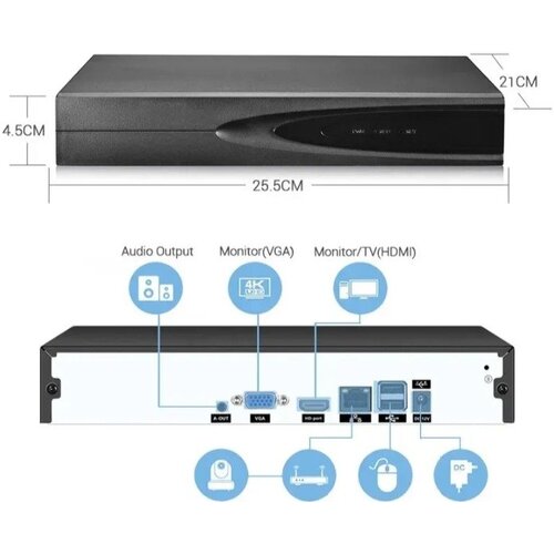  nvr 16-kanalni poe komplet sa 16CH poe switch uređajem &ndash; H.265 profesionalni video snimač do 5MP Cene
