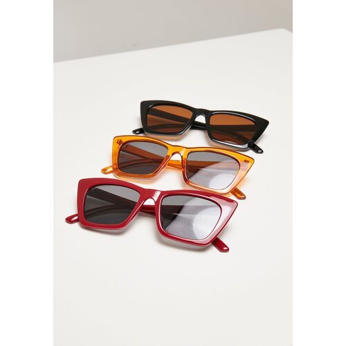 Urban Classics Sunglasses Tilos 3-Pack dark red/black/orange Slike