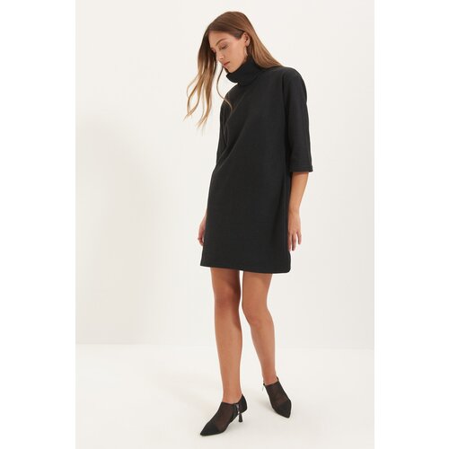 Trendyol Anthracite Thessaloniki Knitted Dress Cene