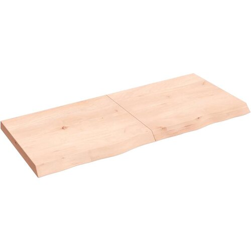 Maison Chic Stenska polica - Viseča Polica 140x60x(2-6) cm neobdelana trdna hrastovina, (21784722) Cene