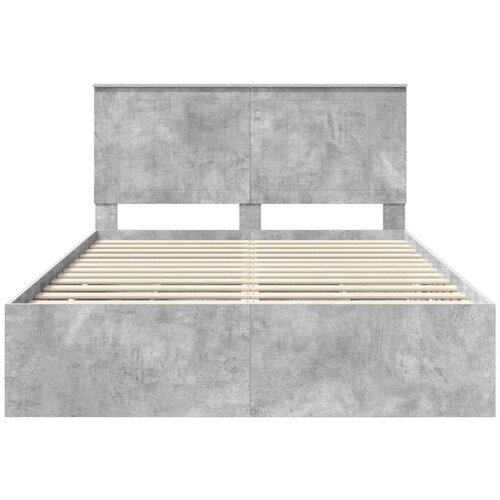  Okvir za krevet s ladicama Betonski sivi 140 x 190 cm Slike
