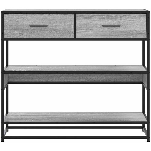  Konzolni stol boja hrasta 90x35x80 cm konstruirano drvo Slike