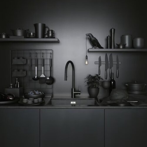 Franke slavina eos neo-d crni inox, (115.0613.671) Slike