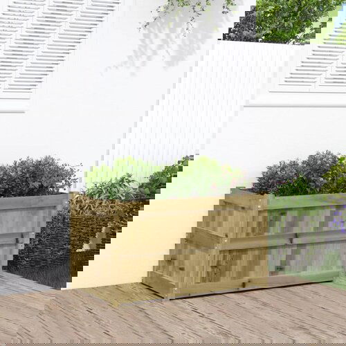 VidaXL Vrtna sadilica 90x50x50 cm od impregnirane borovine Slike