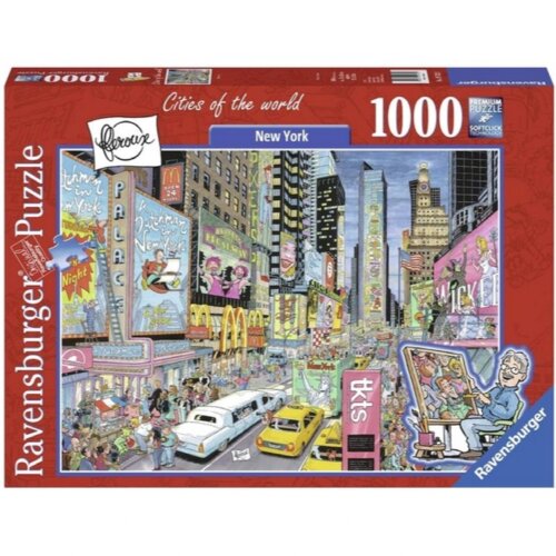 Ravensburger puzzle (slagalice) - Njujork u crtežu Slike