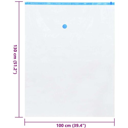 VidaXL vreće za vakuum Prozirne Plastika 130 x 100 cm Sklopivo Slike