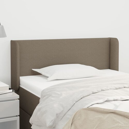 vidaXL Vzglavje z ušesi taupe 93x16x78/88 cm blago Cene