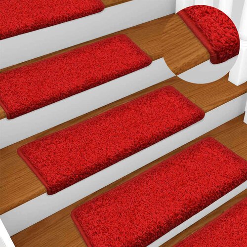  Prostirke za stepenice 30 kom 65x21x4 cm crvene Slike