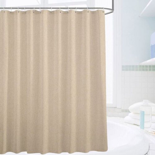 Dekordom zavesa za kupatilo jednobojna 180x180 - beige - N11 Cene