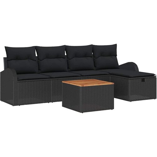  Sjedeća garnitura za vrt 6 kom. poliratan 234 x 117 x 85 cm Slike