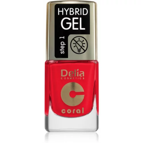 Delia Cosmetics Coral Hybrid Gel gel lak za nohte brez uporabe UV/LED lučke odtenek 119 11 ml