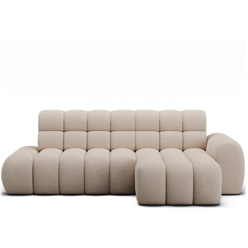 ELTAP Bež raztegljiva kotna sedežna garnitura (desni kot/z ležalnikom) Ceedro – Cene