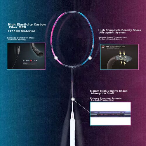 Li-Ning reket za badminton, ljubičasto-plava Cene
