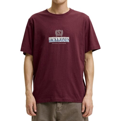 Jack &amp;amp; Jones Jack&amp;amp;Jones Mu&amp;scaron;ka majica kratkih rukava RFrederiksberg, Bordo Slike