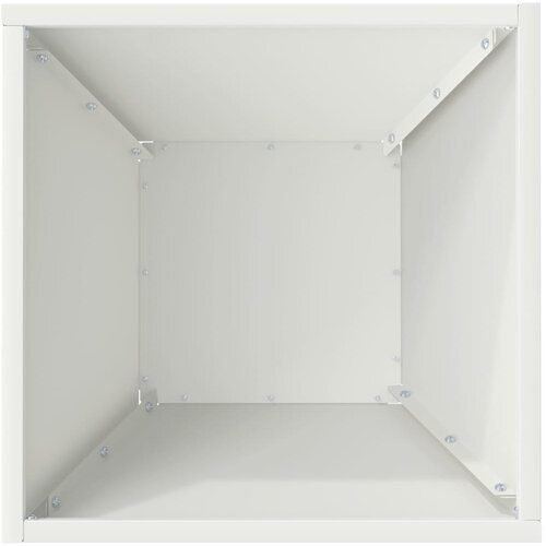  Vrtna saksija Bijelo 35 x 35 x 15 cm Čelična vrata Slike