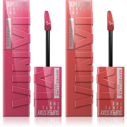 Maybelline SuperStay Vinyl Ink dugotrajni tekući ruž za usne ekonomično pakiranje 20 COY Slike