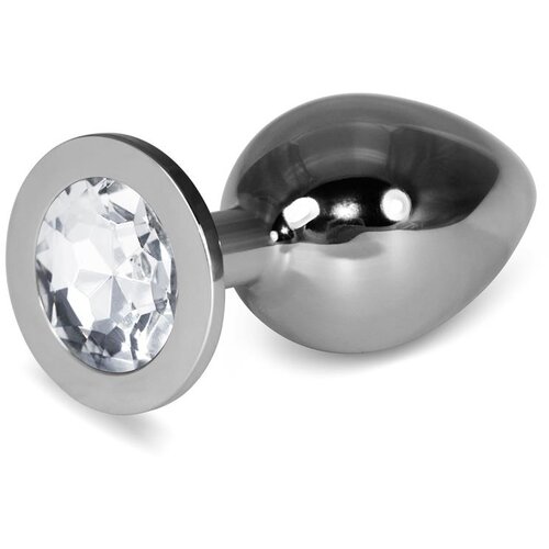 Lovetoy plug anal metal rosebud classic s prozorno velikostjo dragulja l, (21077681) Cene