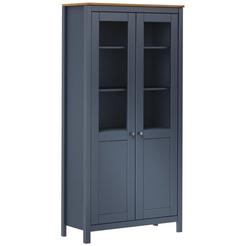  Visoka komoda Hill siva 85 x 37 x 170,5 cm od masivne borovine Cene