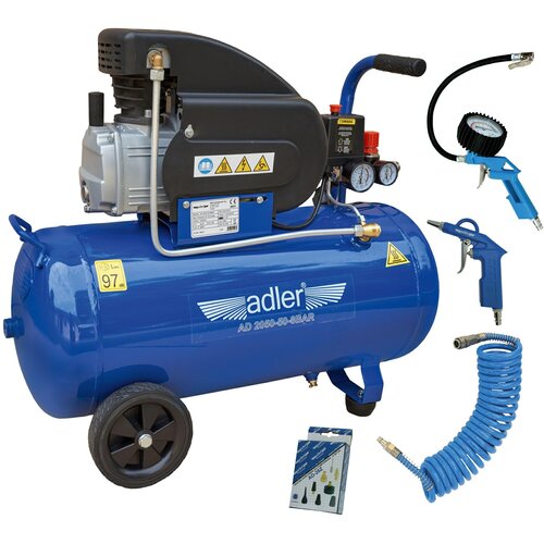 Adler 50L kompresor AD 2050-50-8BAR 230V z naborom dodatkov, (21101194) Cene