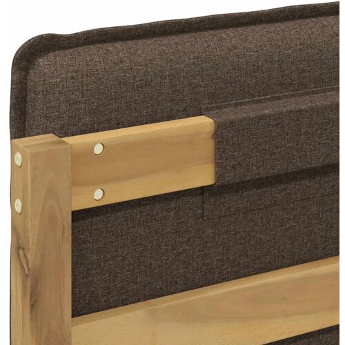  Krevetni okvir s tapiciranim uzglavljem Bijelo isprana i taupe - Bijelo isprana i taupe 100 x 200 cm Slike
