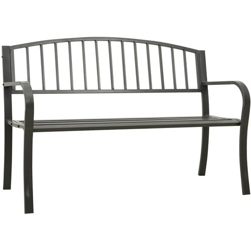  Vrtna klupa siva 120 cm čelična Cene