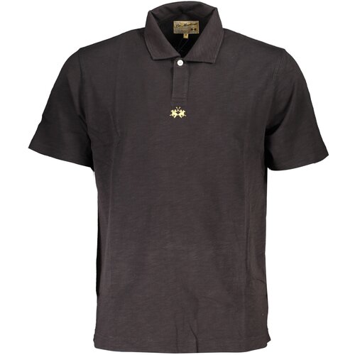 La Martina MEN&amp;amp;#39;S BLACK SHORT SLEEVED POLO SHIRT Slike