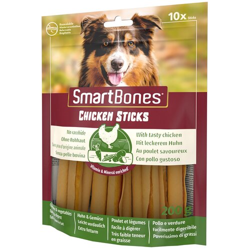 SmartBones SmartSticks Wrapped Sticks piletina - 10 komada Slike